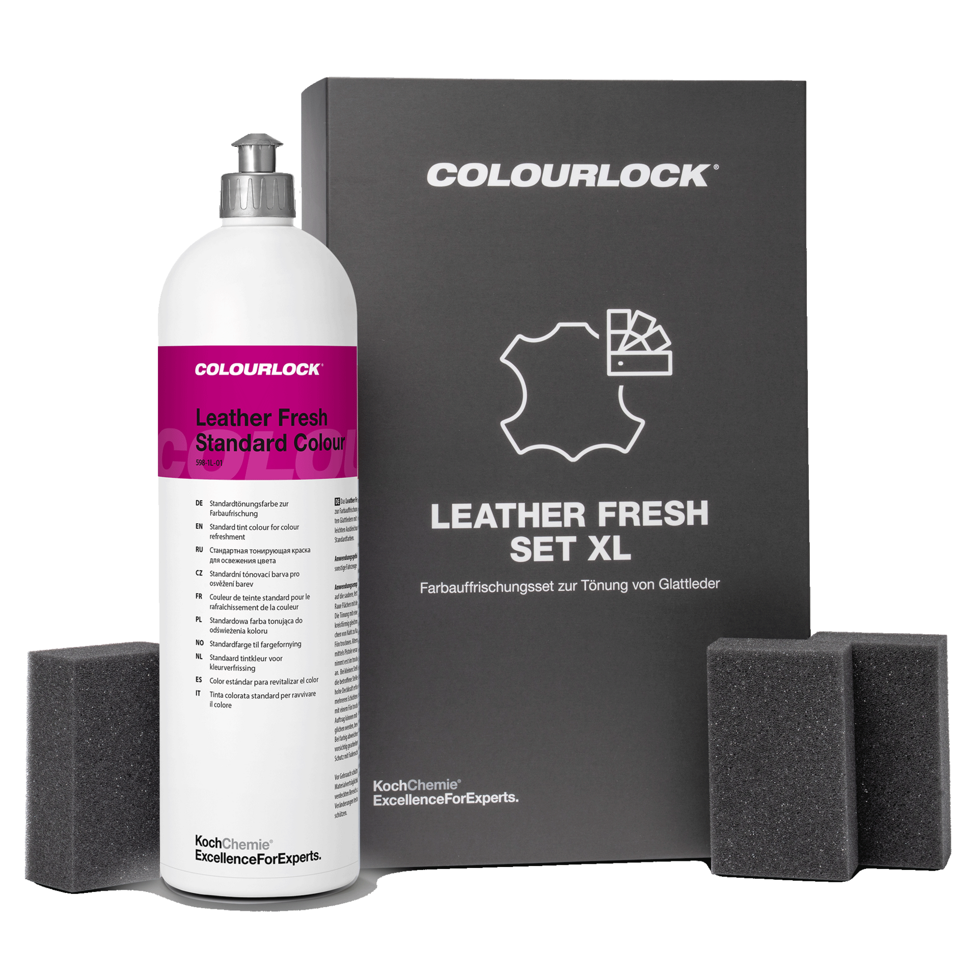 Leather Fresh Set XL - 1L Lederfarbe, Farbauffrischungsset