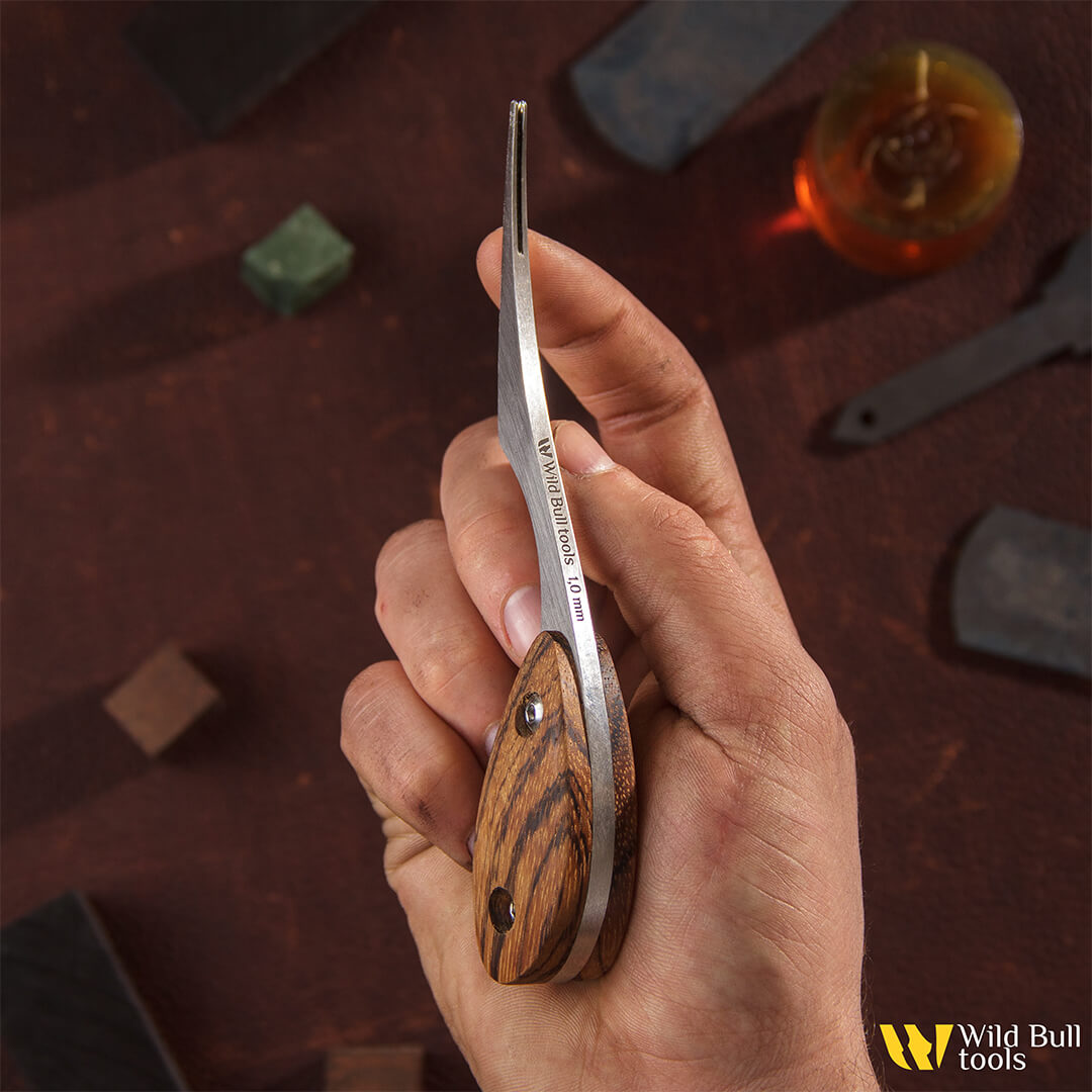 Кромкорез "Heavy" Leather Edger "Heavy" Wild Bull tools (0,8 мм; 1,0 мм)