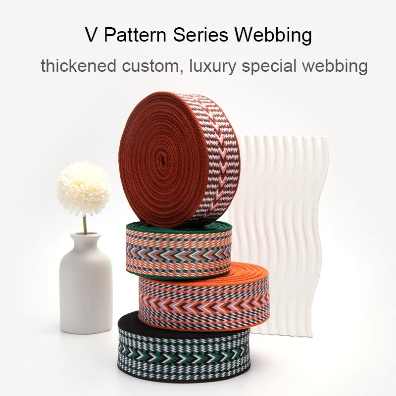 Webbing Strap Canvas Webbing Thick Cotton DIY Craft Belt Strap Accessories 5 Meter 25/50mm | WUTA