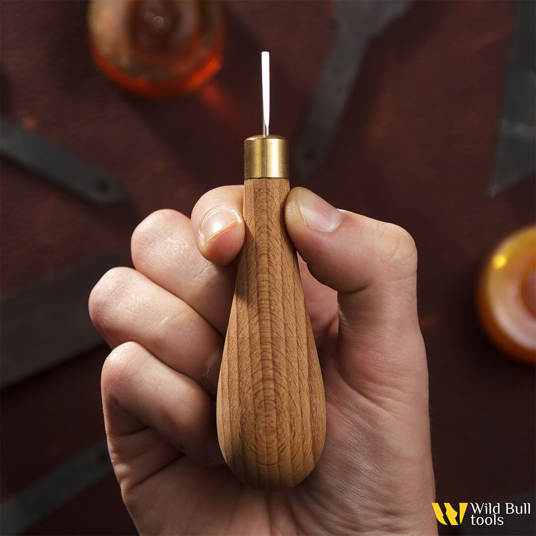Шило плоское для французских пробойников Flat Awl Wild Bull tools