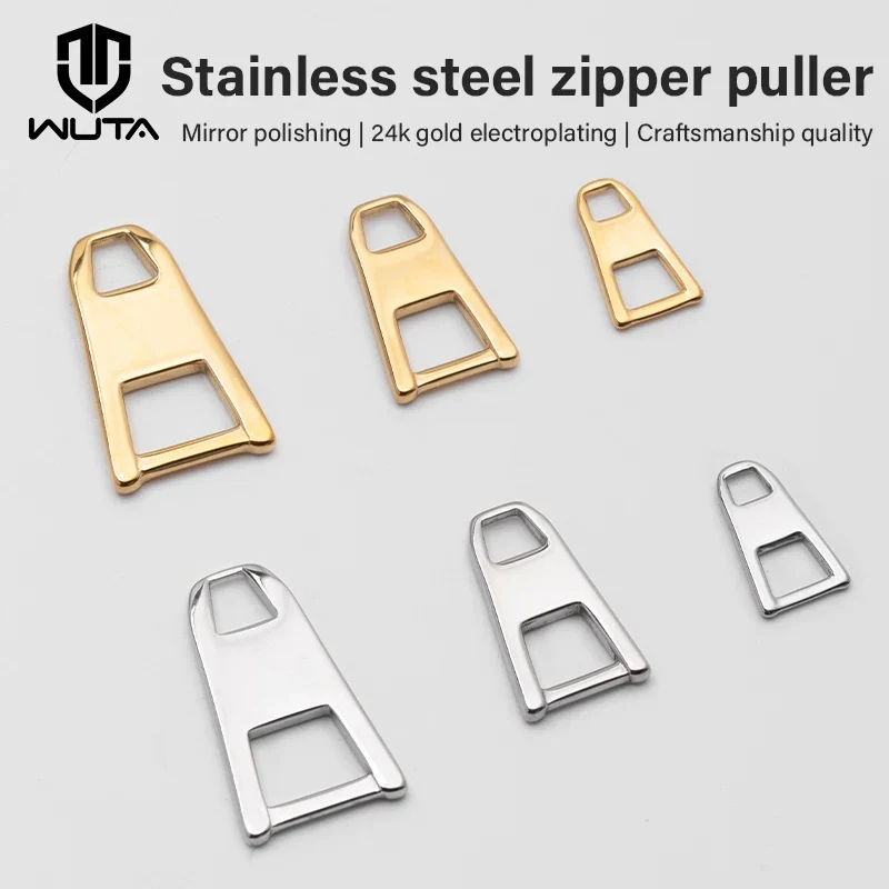 Stainless Steel Trapezoidal Zipper Puller Replacement Zipper Slider Easy Zipper | WUTA