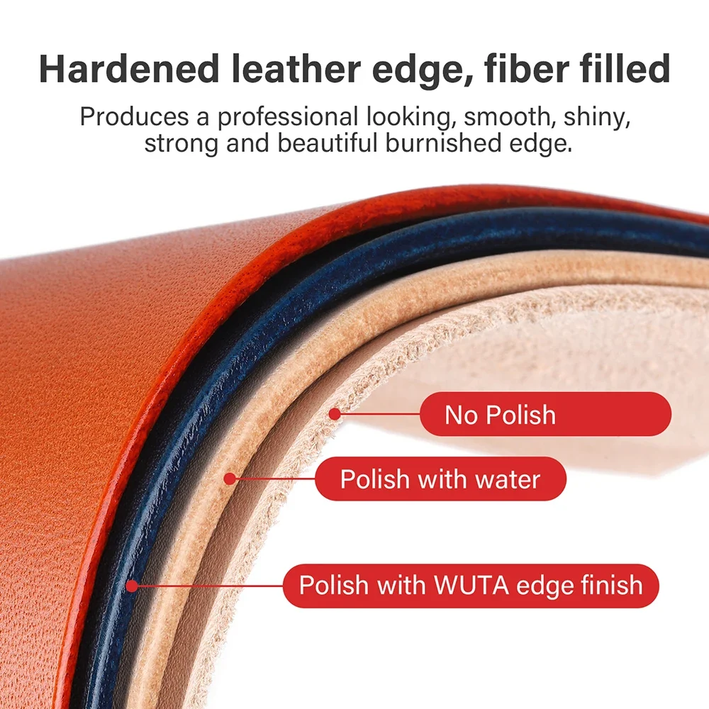 WUTA Leather Edge Paint 30/100ml – Water Based Edge Dye & Finish for Leather & Repair