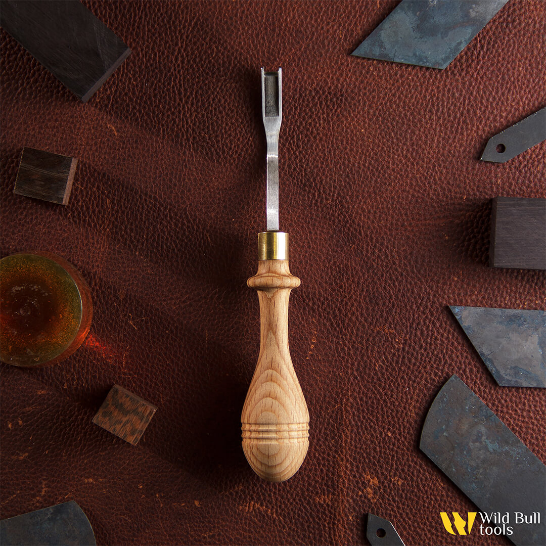 Бевеллер для кожи Beveler For Leather Wild Bull tools (6 мм, 8 мм, 10 мм)