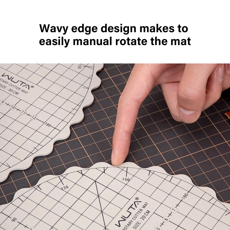 WUTA Round Rotating Cutting Mat Leather Tools