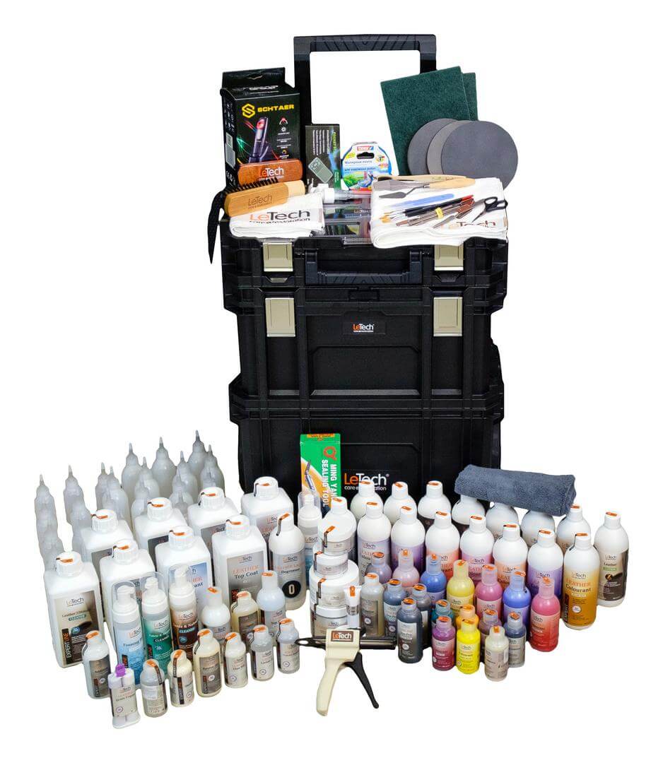 Профессиональный набор для реставрации кожи Leather Restoration Kit Pro