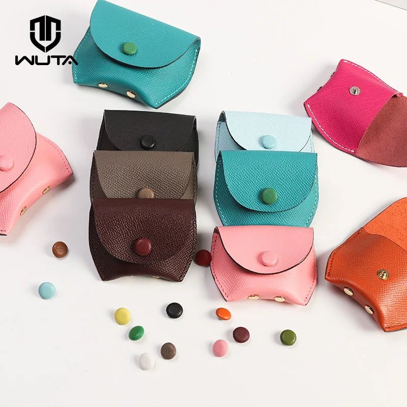 WUTA Goatskin Bag Button Snap Fastener Brass Metal Press Studs