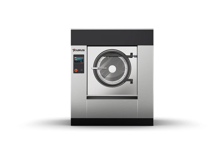 Industrial soft-mount washer extractor 100 to 120 kg capacity