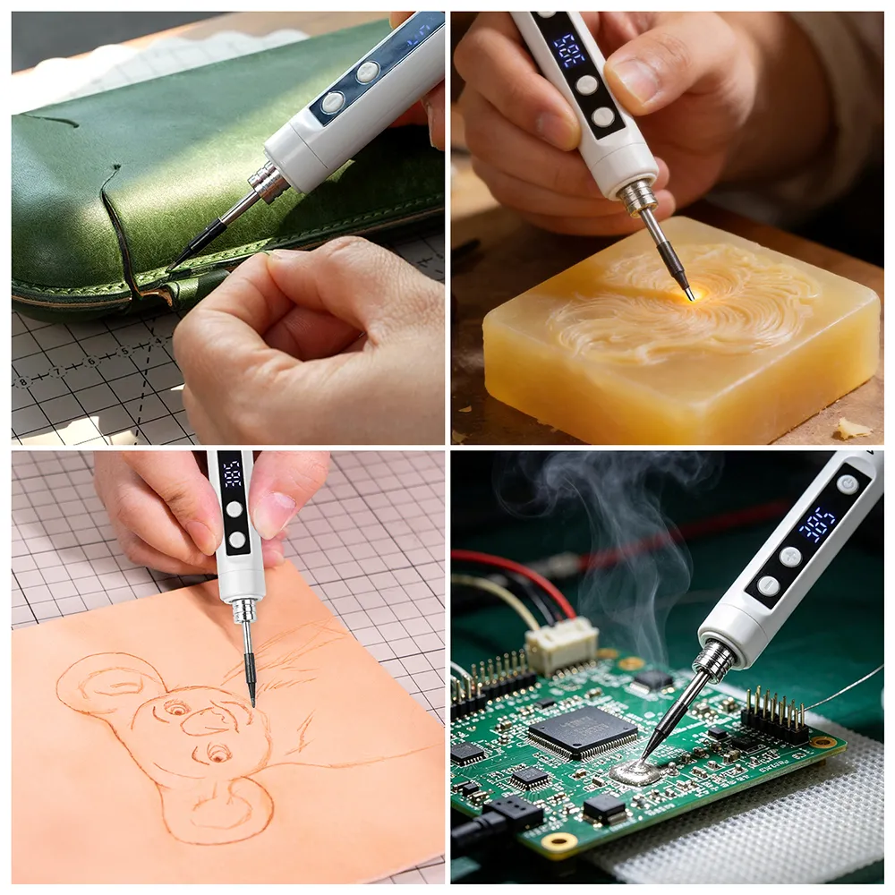 WUTA Cordless Soldering Iron Kit -Rechargeable Portable Soldering Iron with Digital Display