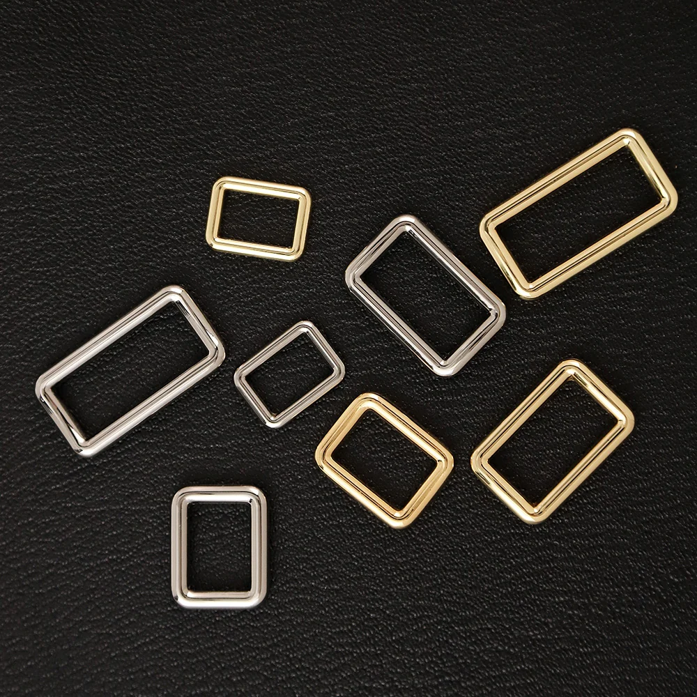 Thick Metal Strong Rectangle Square Loop Ring | WUTA