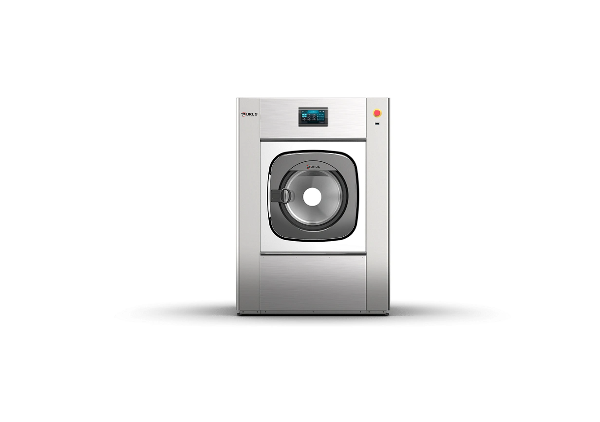 High-speed softmount washer extractor Purus HGTR-F, stainless steel drum, professional laundry equipment