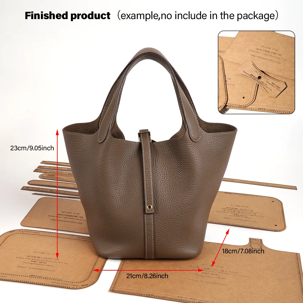 WT784 Bag Pattern Template for PICOTIN 18 PATTERN | WUTA