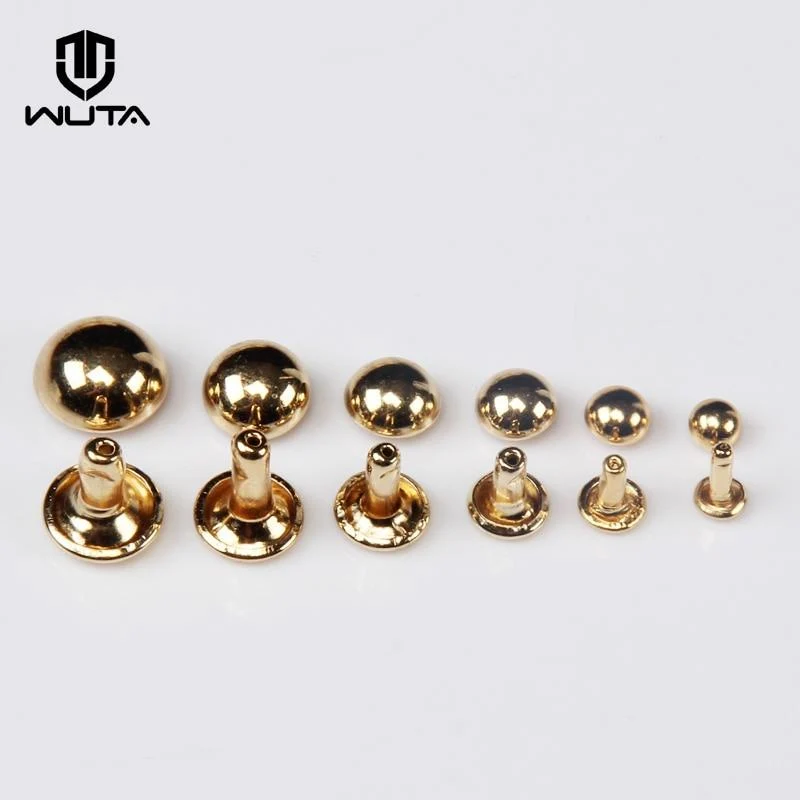 50sets Pure Copper Mushroom Nail Brass Round Domed Rivets | WUTA