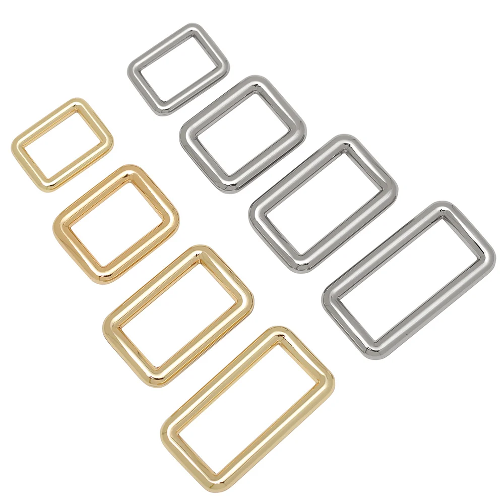 Thick Metal Strong Rectangle Square Loop Ring | WUTA