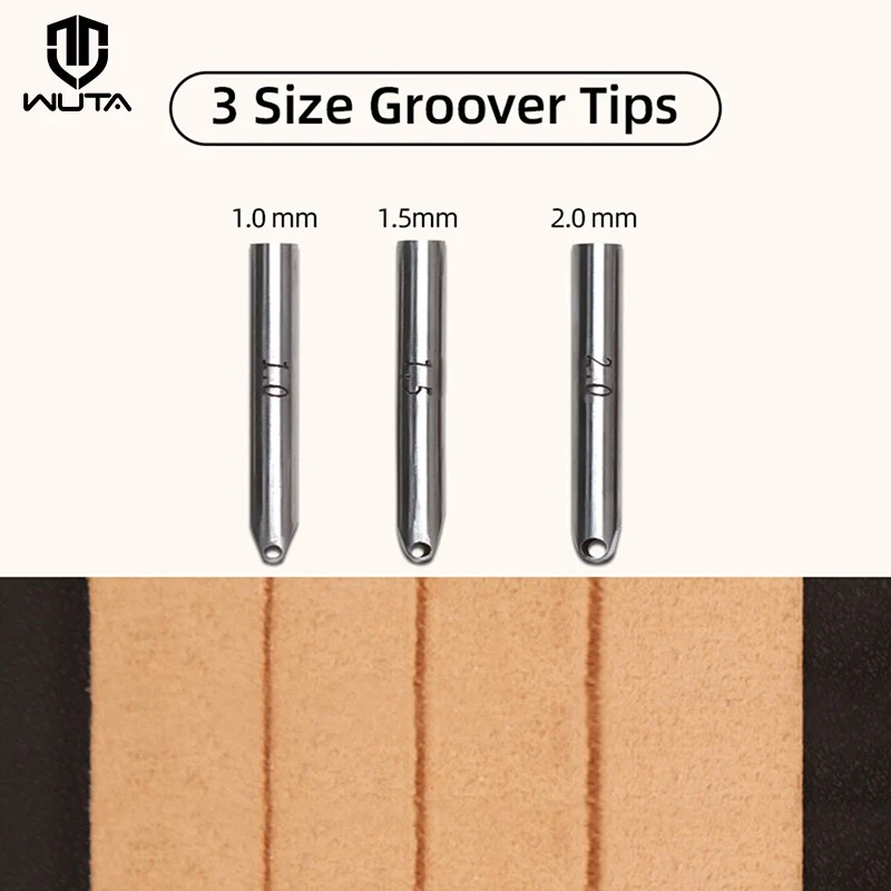 3 in 1 Leather Groover Tool Set M390 Steel Head Tools | WUTA