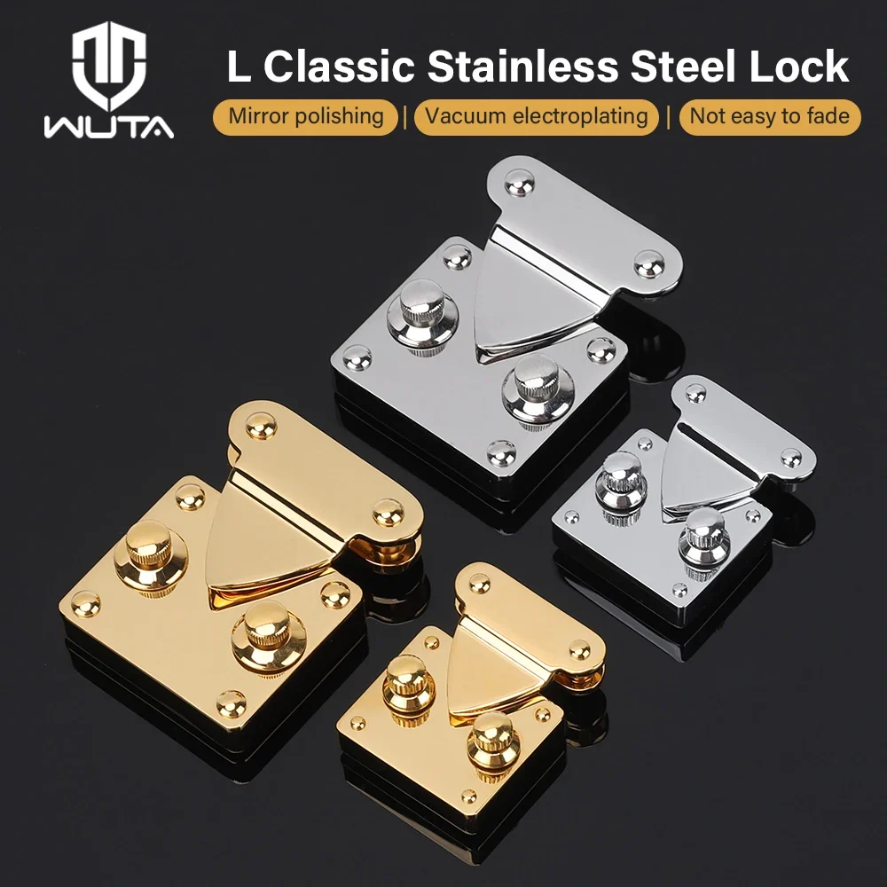 Stainless Steel Knob Lock & Spring Clasp for DIY Leather Bags | WUTA