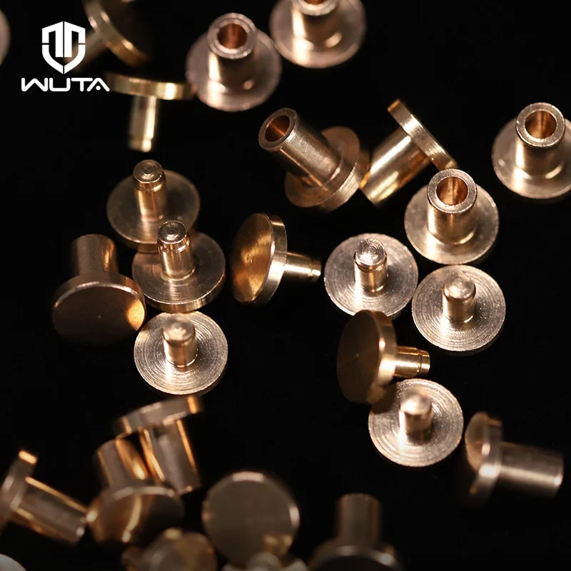 20/50sets Solid Brass Flat Head Rivet | WUTA