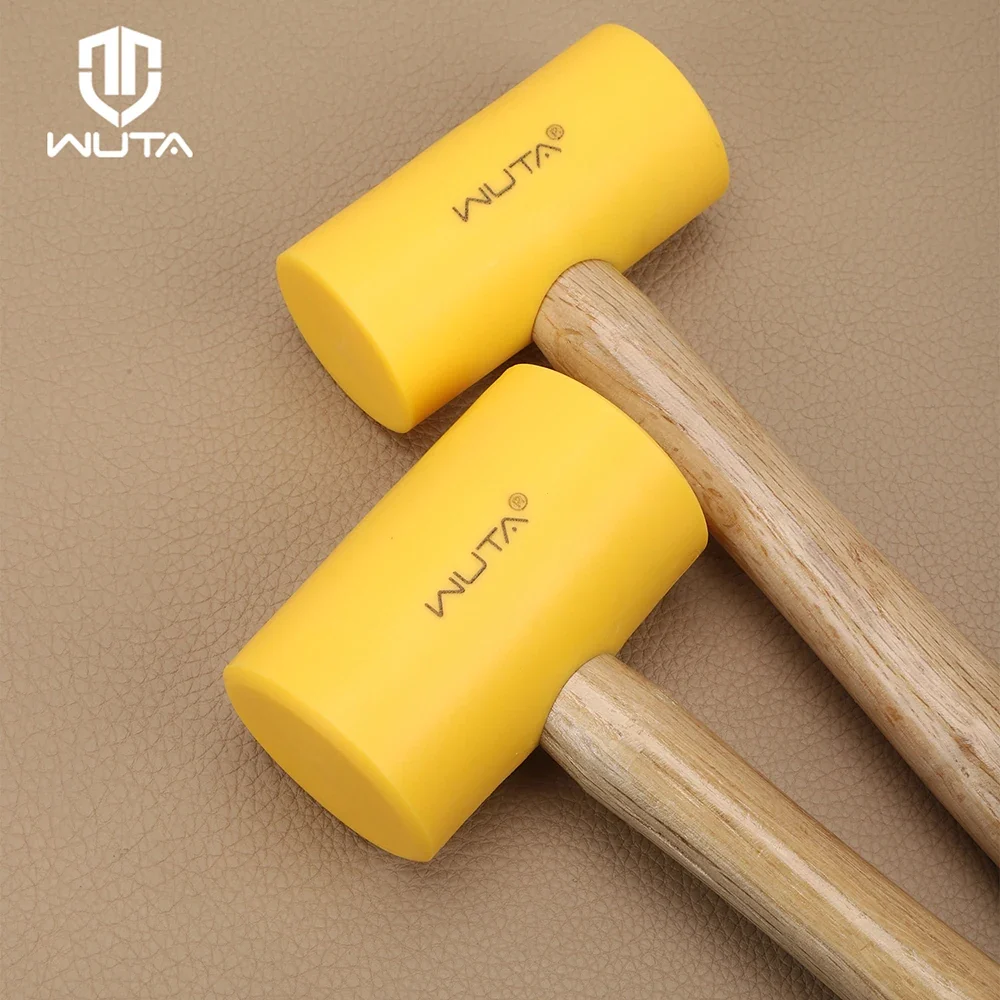 Yellow Poly Mallet Leather Craft Hammer Carving Tool 46mm 55mm|WUTA