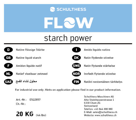 SCHULTHESS FLOW starch power — şəkil 1